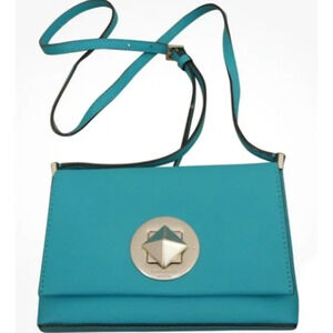 Kate Spade Sally Newbury Lane Blue Crossbody Leather Turquoise Bag-NWT